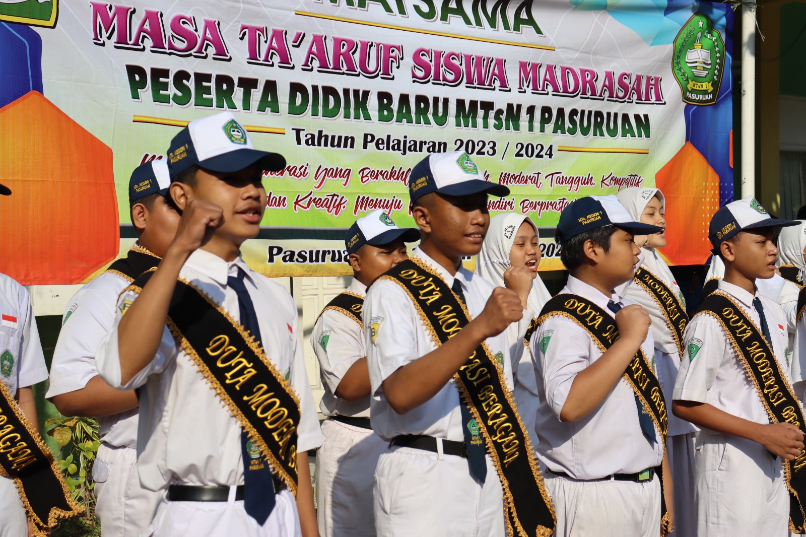 Buka  Matsama MTsN 1 Pasuruan, Kamad Kukuhkan Duta Moderasi Beragama