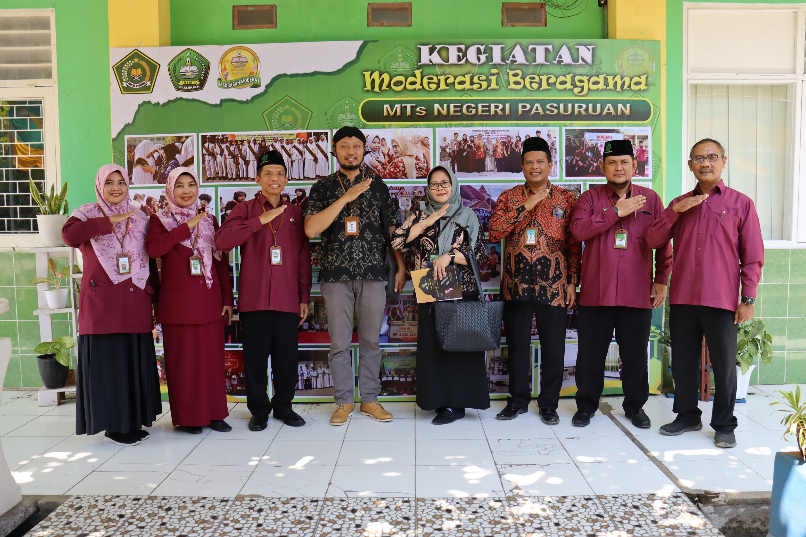 Masuk Tiga Besar Nominasi  Madrasah Moderasi Beragama, MTsN 1 Pasuruan Dapat Kunjungan /Visitasi Dari Balai Penelitian dan Pengembangan Agama  Semarang